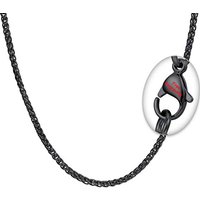 PROSTEEL Mens Chain Necklace - 3MM Wheat Chains Silver/Gold Plated/Black 18"-30" Length, 316L Stainless Steel Custom Engraving Available (Gift Box Inc