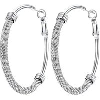 PROSTEEL Hoop Earrings for Women Large Stylish Big Hoops Hypoallergenic 316L Stainless Steel for Women Ladies Gold Plated/Black/Silver 20/30/40/50/60/