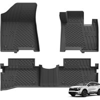 3W Floor Mats Fit for Kia Sportage 2023 2024 2025 2026, Odorless Thoex⢠Dog Friendly All Weather Premium Car Mat, Waterproof Anti-Slip Easy to Clean