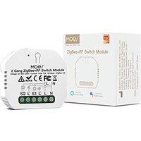 MOES Mini DIY Tuya ZigBee Smart Light Switch Module, Tuya Zigbee Hub Required, Smart Life/Tuya App, Wireless Remote Control, Alexa Google Home Voice C