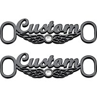 PROSTEEL 2 Pcs Personalize Name Shoe Buckle for Men/Women, Custom Shoe Decoration Charms, Monogram Initial/Nameplate Shoe ID Tags, Stainless Steel/Gol