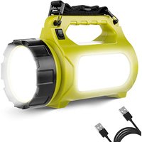 LE Rechargeable Camping Lantern, 1000 Lumen Bright LED Torch Rechargeable, 5 Modes Outdoor Searchlight with 3600mAh Power Bank, Portable Work Light fo