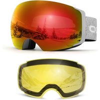 Odoland Unisex Ski Goggles for Men, Women and Boys - Frameless Snowboard Goggles With Magnetic Interchangeable Lens, UV Protection, Anti-fog, Helmet C