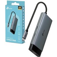 TP-Link UH5020C USB C Hub, 5 in 1 USB C to HDMI Docking Station, 4K HDMI Adapter, 2 USB-A Ports Dock, USB C 3.0 Multiport Adapter, 100W Fast Charging,