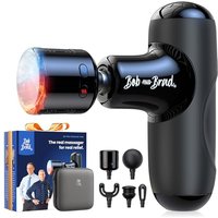 Mini Massage Gun with Heat and Cold Therapy, Bob and Brad Q2 Pro Pocket-Sized Deep Tissue Muscle Massage Gun with Carry Case, Ultra Quiet Portable Per