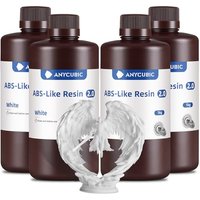 ANYCUBIC ABS-Like Resin 2.0, Fast Curing 3D Printer Resin with High Toughness and Resilience, High Precision and Hardness, Low Odor, Compatible with A