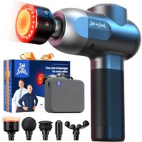 BOB AND BRAD C2 Ultra Massage Gun with Heat and Red LED Therapy, Deep Tissue Percussion Massager Gun, Handheld Muscle Massager Professional Massage Gu