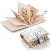 Vlando Travel Jewellery Box, Foldable Jewellery Organiser, Earring Storage Organiser with 5pcs Velvet Jewellery Pouches Bag for Necklace, Earring, Bra