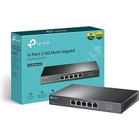 TP-Link TL-SG105-M2 5-Port 2.5Gbps Network Switch, Desktop & Wall-Mounting, Plug and Play Ethernet Splitter, Silent Operation, Metal Casing, Super-fas
