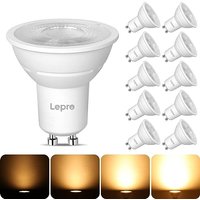 Lepro GU10 LED Bulbs Dimmable, Warm White 2700K, 4.5W 345lm, 50W Halogen Spotlight Bulb Equivalent, 38° Narrow Beam, Energy Saving GU10 LED Light Bul