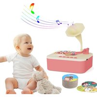 Retysaz Kids Phonograph with 99 Cards, Story Music Player for Kids 3-12 Musical Sensory Toy for boy Girl,Toddler Audio Pre-Kindergarten Toy Early Chil
