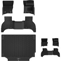 3W Double layer Floor Mats & Boot Liner Fit for Land Rover Defender 110 2020-2026 (Not for 7 Seat or PHEV), All Weather Custom Car Mats+Carpets+Cargo