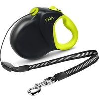 Fida 9m/30FT Retractable Dog Lead Cord, Heavy Duty Dog Leads for Medum/Large Dogs, Tangle Free Extendable Lead for Dogs Up to 50kg/110lbs, Black&Yello