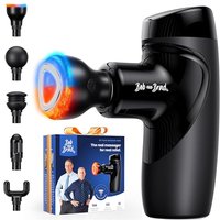 Bob and Brad M7 Plus Mini Massage Gun with Heat Therapy, Portable Deep Tissue Massager Gun with 9 mm Amplitude, Quiet Compact Massage Device for Pain