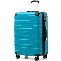 COOLIFE Hard Shell Suitcase with TSA Lock and 4 Spinner Wheels Lightweight Durable (Turquoise Green, L(77cm 93L))
