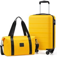 COOLIFE Cabin Suitcase, 55Ã35Ã20cm Cabin Luggage and Ryanair Underseat Bag 40Ã25Ã20-20L for Ryanair Hand Luggage with 4 Wheels, Telescopic Handle