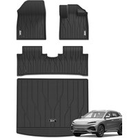 3W Floor Mats & Boot liner Fit for 2022-2026 BYD ATTO 3, All Weather Thorex⢠Car Mat for YUAN PLUS, Dog Friendly TPE Waterproof Anti-Slip Easy to Cl