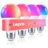 Lepro AI Smart Bulb E27, Music Sync WiFi Bulb, Voice Control Smart Screw Bulb, Colour Changing Light Bulbs, Work with Alexa & Google Assistant, Person