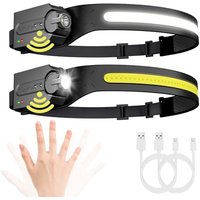#ad Amazon Lepro UK Lepro Led Head Torch Rechargeable, 2 Pack Super Bright Headlamp Flashlight 230°Wide Beam with Adjustable Spotlight, Motion Sensor, Waterproof Lightwe