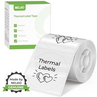 Thermal Labels for Nelko PM220 Label Maker - 2 Inch (50mm) Round, Waterproof, Multi-Purpose - 1 Roll of 150 Self-Adhesive Thermal Paper (Transparent),