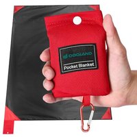 Odoland Picnic Blanket 110 x 160 cm Pocket Blanket Heatproof Sandproof Thin Ground Sheet - Lightweight Foldable Beach Mat for Outdoor Camping, Travel,