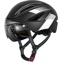 #ad Amazon Odoland_AV-UK Odoland Bike Helmet - Adult Bicycle Helmet with Detachable Magnetic Goggles Visor - Mountain Road Cycling Certified Lightweight Helmet Adjustable for