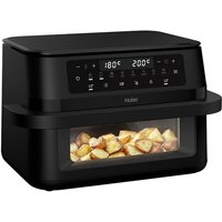 Haier 11L Flex Double Drawer Airfryer - Dual Drawer Large Air Fryer with Removable Separator and Viewing Window, Single & Double Zone Convertible, 8 P