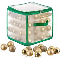 THE TWIDDLERS - Christmas Bauble Storage Bag â Hold up to 64 Xmas Tree Decorations with Movable Inserts to Fit Any Bauble Sizes - Ornaments Decorati