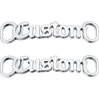 PROSTEEL 2 Pcs Personalize Name Shoe Buckle for Men/Women, Custom Shoe Decoration Charms, Monogram Initial/Nameplate Shoe ID Tags, Stainless Steel/Gol