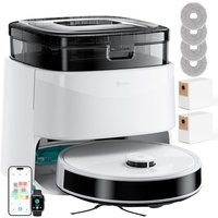Lefant M3 Robot Vacuum Cleaner with Mop, Self-Emptying All-in-One Station, 12,000Pa Suction, dToF Laser Navigation, Dual-Spin Mops, 45°C Hot Water Au