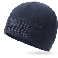 Outdoor Shaping American Flag Fleece Watch Cap, USA Multi-Season Army Military Tactical Beanie, Winter Warm Beanie