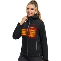 CONQUECO Heated Jacket Electric Hoodie Jacket With Battery Pack S Women's