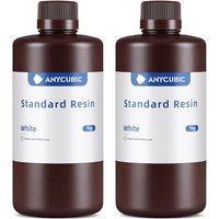 ANYCUBIC Standard 3D Printer Resin, LCD UV 405nm Rapid Photopolymer 3D Resin for 6K/8K/12K/14K LCD 3D Printers (2000g, White) B-White 2000g 2000g