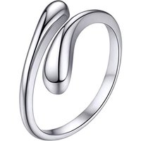 PROSILVER Women S925 Solid Sterling Silver Ring, Chic Classy Design-With Gift Box 01: tear-drop type (Popular)