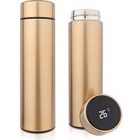 QiCheng&LYS 500ML Travel Mug, Flask with Temperature Display Vacuum Cup with Flask 304 Stainless Steel,Insulation Cup, Double Walled Vacuum for Heat a