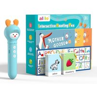 alilo Learning Educational Toys for Toddlers 3-4-5-6, Interactive Reading Pen Set for Kids, with 3 Learn to Read Book, 100 Talking Flash Cards, 540 Re