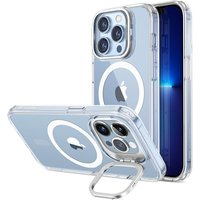 ESR Classic Kickstand Case with HaloLock Compatible with iPhone 13 Pro Max Case, Built-In Camera Ring Stand, Clear