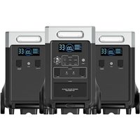 AFERIY Portable Power Station P310 with 2x P310 Expansion Battery, 11520Wh LiFePO4-Battery with 2200W AC Outlets (4000W Peak), Solar Generator for Hom