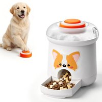 ROJECO Dog Puzzle Feeder Toy,Interactive Dog & Cat Puzzle Toys,Treat Dispenser Dog Toys with Remote Button,Suitable for All Dog Breeds and Cats,Suppor