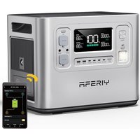 AFERIY 2400W 2048Wh Portable Power Station,13 Outputs Solar Generator Control Via App, LiFePO4 Battery Quick Charge in 1.5H, 240V AC Outlets for Home