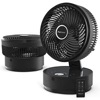 Pro Breeze 8" Foldable Desk Fan - Air Circulator Fan with Low Energy DC Motor - Quiet Cooling Fan with 24 Speeds, 4 Operating Modes, 12 Hour Timer for