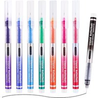 EYEYE 0.5mm Needle Tip Rollerball Pens Multicolor 8 Assorted Colours Quick Dry Extra Fine Point Pen Smooth Writing Pens for Colouring, Journaling, Not