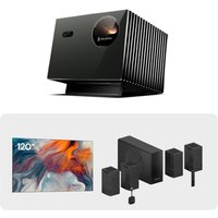 VisionMaster Pro2+120'' Fixed Frame Projector Screen+ThunderBeat 4.1.2 120'' Fixed Frame Screen+ThunderBeat 4.1.2 Pro2 3000 ISO Lumens