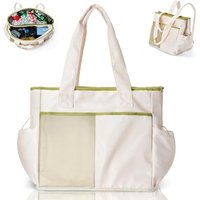 Odoland 12-Hour Cold Retention Insulated Cooler Backpack, Large Leakproof Soft Cooler Bag with Multi-Pocket Design, Waterproof Travel Cooler for Beach