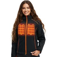 CONQUECO Heated Jacket Body Wamer: Electric Windproof & Waterproof Jacket with 10000 mah Battery Pack - 3 Heating level for Sports & Outdoor L Women