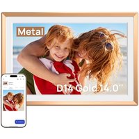 ARZOPA 14 Inch Metal Digital Photo Frame Free Cloud Storage Share Unlimited Photos & Videos No Subscription Fees WiFi Digital Picture Frame 1920*1200
