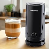 Pro Breeze® Electric Milk Frother, Steamer & Warmer - Automatic Whisk for Hot Chocolate, Iced Frappe - Coffee Gifts for Lovers - Black