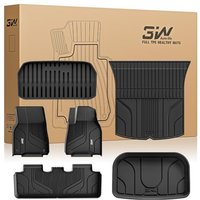 3W Floor Mats & Boot Liner Fit for Tesla Model Y 2021-2024 (Not for Juniper), Thorex⢠Pet Friendly All Weather Floor Liner Boot Mats, Heavy Duty Wat