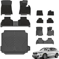 3W Floor Mats & Boot liner & Carpets Fit for BMW X5 G05 2019-2026, All Weather Dog Friendly TPE Liner Waterproof Anti-Slip Easy Clean Heavy Duty Trunk