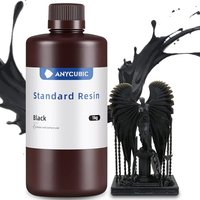 ANYCUBIC Standard 3D Printer Resin, LCD UV 405nm Rapid Photopolymer 3D Resin for 6K/8K/12K/14K LCD 3D Printers(1000g, Black) C-Black 1000g 1000g